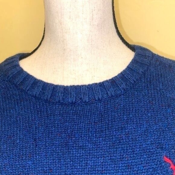 American Eagle Outfitters Sweater Womens S/P Blue Cotton Blend Elbow Patch - Picture 4 of 10